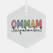 Mammo Technoloog Mammografietechnicus Gifts Glas Ornament (Achterkant)