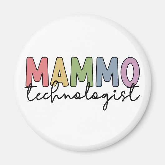 Mammo Technoloog Mammografietechnicus Gifts Magneet (Voorkant)