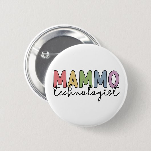Mammo Technoloog Mammografietechnicus Gifts Ronde Button 5,7 Cm (Voorkant /achterkant)