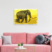  mammoet canvas afdruk (Insitu (Woonkamer))