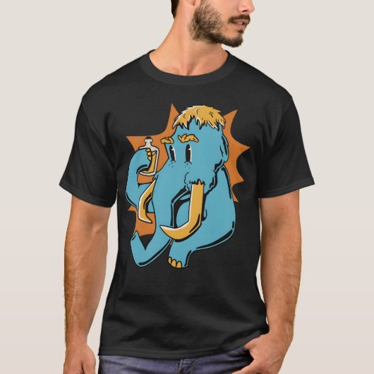 Mammoet dier vriend t-shirt (Voorkant)