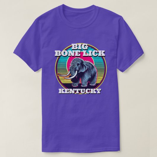 Mammoet en Big Bone Lick Kentucky T-shirt (Design voorkant)
