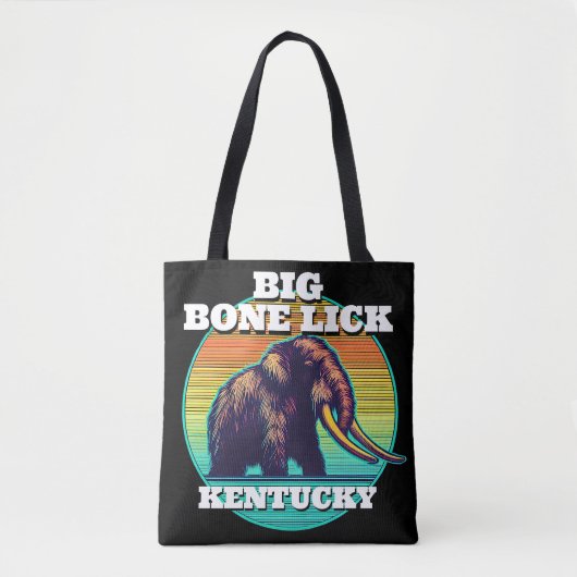 Mammoet en Big Bone Lick Kentucky Tote Bag (Voorkant)
