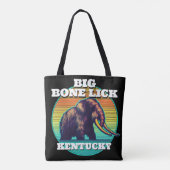 Mammoet en Big Bone Lick Kentucky Tote Bag (Achterkant)