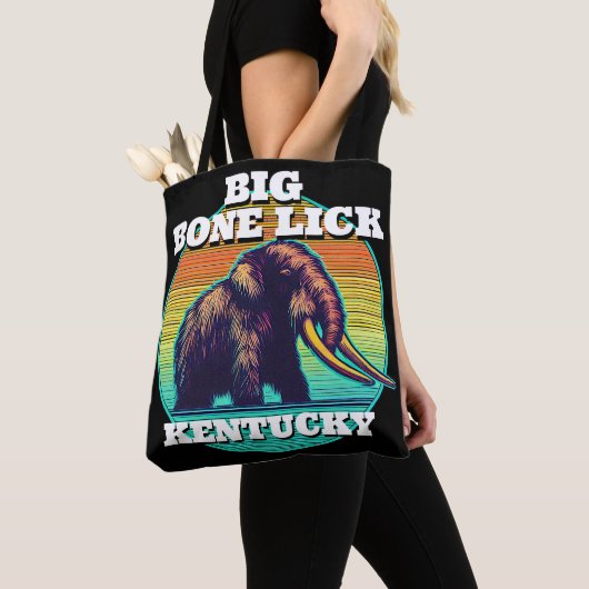 Mammoet en Big Bone Lick Kentucky Tote Bag (Dichtbij)
