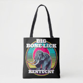 Mammoet en Big Bone Lick Kentucky Tote Bag (Voorkant)