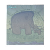 Mammoet met kalf notitieblok (Voorkant)