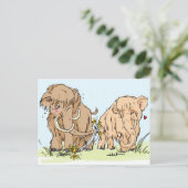 Mammoet Valentijn Feestdagenkaart (Staand voorkant)