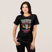 Mammografie Tech Funny Tri-Blend Shirt (Voorkant volledig)