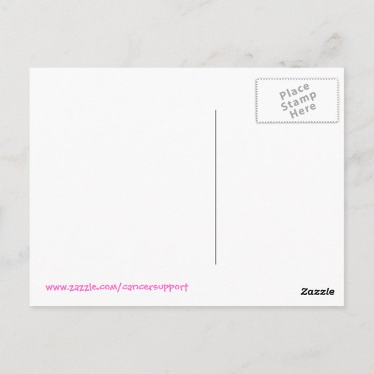 Mammogrammen redden levens. Ik ben het bewijs. Briefkaart (Achterkant)