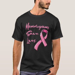 Mammogrammen sparen Levensmiddelen Borstkanker T-shirt