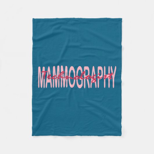 Mammography Techs Technologist Mammo Technologist  Fleece Deken (Voorkant)