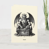 Mammon-demon rijkdom van verderf kaart (Achterkant)