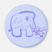 Mammoth and calf magneet (Voorkant)