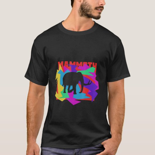 Mammoth Animal Mosaik Puzzle T-shirt (Voorkant)