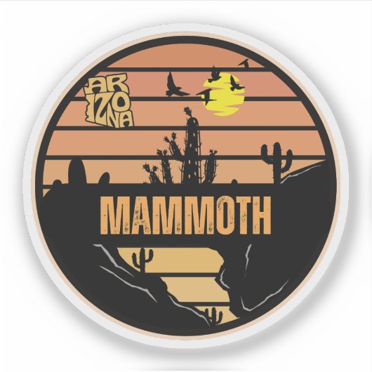 Mammoth, Arizona Sticker (Voorkant)