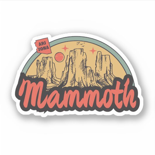 Mammoth, Arizona Sticker (Voorkant)