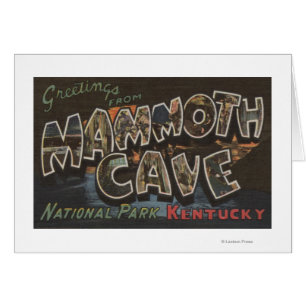 Mammoth Cave, Kentucky - Grote letterscènes