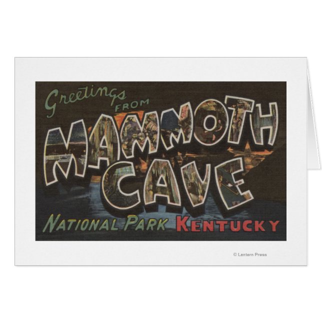 Mammoth Cave, Kentucky - Grote lettertjes (Voorkant Horizontaal)
