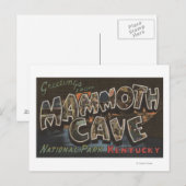 Mammoth Cave, Kentucky - Grote lettertjes Briefkaart (Voorkant / Achterkant)