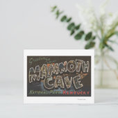 Mammoth Cave, Kentucky - Grote lettertjes Briefkaart (Staand voorkant)