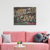 Mammoth Cave, Kentucky - Grote lettertjes Canvas Afdruk (Insitu (Woonkamer))
