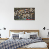 Mammoth Cave, Kentucky - Grote lettertjes Canvas Afdruk (Insitu (Slaapkamer))