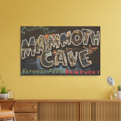 Mammoth Cave, Kentucky - Grote lettertjes Canvas Afdruk (Insitu (Woonkamer))