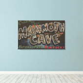 Mammoth Cave, Kentucky - Grote lettertjes Canvas Afdruk (Insitu (Houten vloer))