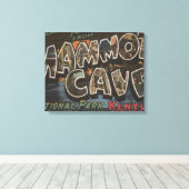 Mammoth Cave, Kentucky - Grote lettertjes Canvas Afdruk (Insitu (Houten vloer))
