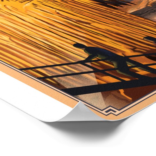 Mammoth Cave Nationaal Park Litho Kunstwerk Poster (Hoek)