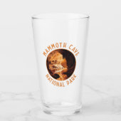 Mammoth Cave Nationaal Park Retro Distressed Circl Glas (Voorkant)