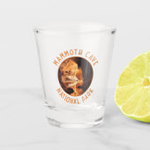 Mammoth Cave Nationaal Park Retro Distressed Circl Shot Glas (Voorkant)