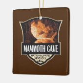 Mammoth Cave National Park Illustratie Retro Art Keramisch Ornament (Links)