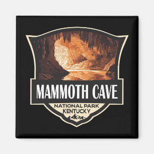 Mammoth Cave National Park Illustratie Retro Art Magneet