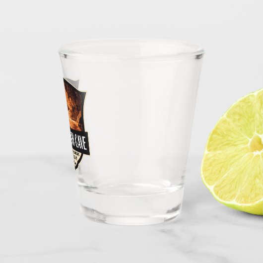 Mammoth Cave National Park Illustratie Retro Art Shot Glas (Rechts)