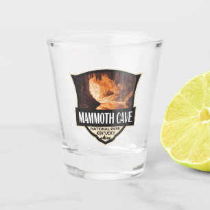Mammoth Cave National Park Illustratie Retro Art Shot Glas