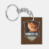 Mammoth Cave National Park Illustratie Retro Art Sleutelhanger (Voorkant Links)