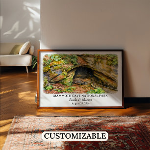 Mammoth Cave National Park Kentucky Aquarel Poster