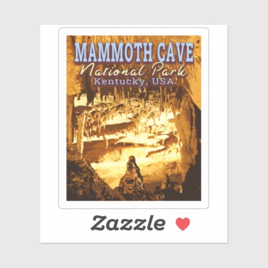 MAMMOTH CAVE NATIONAL PARK - KENTUCKY USA STICKER (Vel)