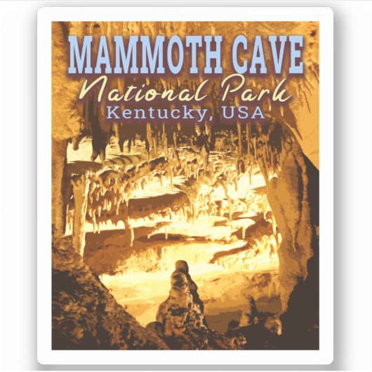 MAMMOTH CAVE NATIONAL PARK - KENTUCKY USA STICKER (Voorkant)