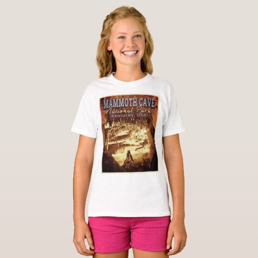 MAMMOTH CAVE NATIONAL PARK - KENTUCKY USA T-SHIRT (Voorkant volledig)