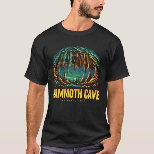 Mammoth Cave National Park reisillustratie T-shirt (Voorkant)