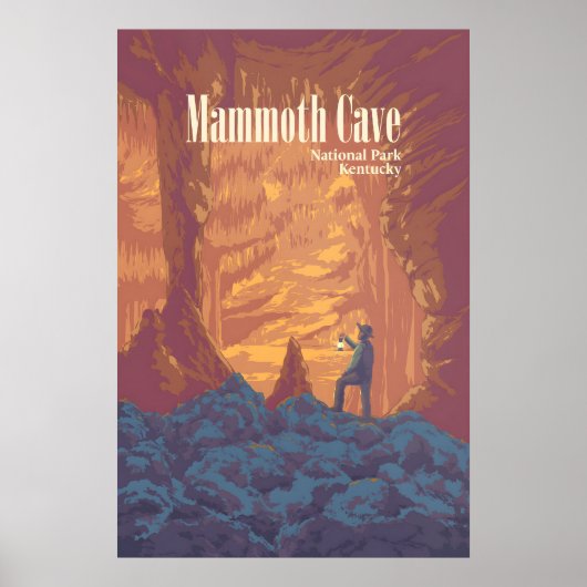 Mammoth Cave National Park Reisposter Poster (Voorkant)