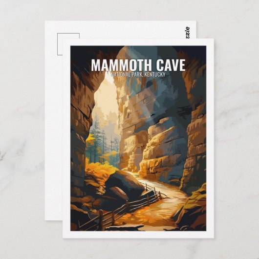 Mammoth Cave National Park, Verenigde Staten Briefkaart (Voorkant / Achterkant)