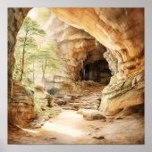Mammoth Cave National Park Waterverf Poster (Voorkant)