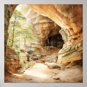 Mammoth Cave National Park Waterverf Poster
