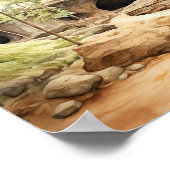 Mammoth Cave National Park Waterverf Poster (Hoek)