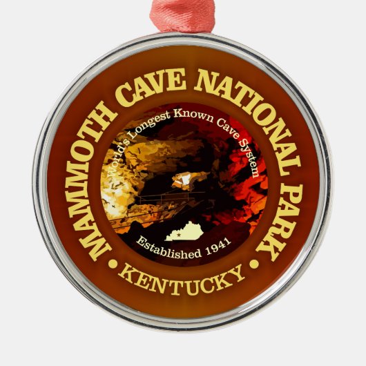 Mammoth Cave NP2 Metalen Ornament (Voorkant)