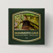 Mammoth Cave NP (PF1) Vierkante Button 5,1 Cm (Voorkant)